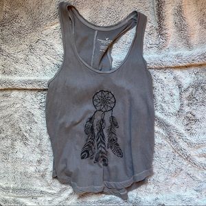 AEO Gray Dreamcatcher Tank Top - XS